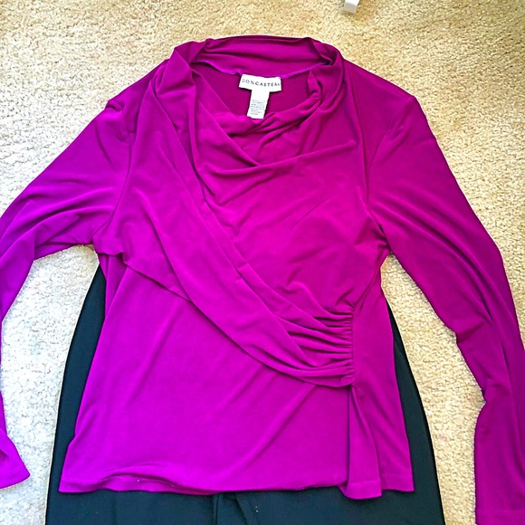 Doncaster purple blouse size M/L - Picture 4 of 5